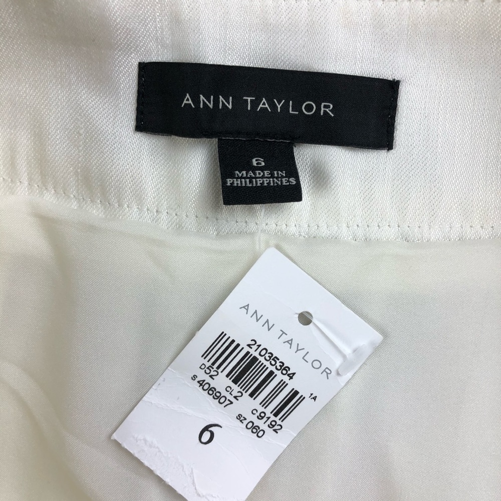 Ann Taylor Lattice Panel Embroidered Skirt - Picture 6 of 6